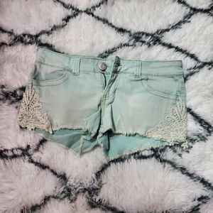 Teal Jean Shorts Size 3